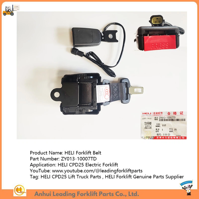 ZY013-10007TD|Forklift Sekirite Belt|HELI CPD25 Lift Truck Pati|Forklift pati otantik founisè